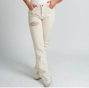 NWT Hidden Tracey High-Rise Straight Leg Distressed Jeans
